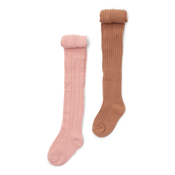 2-Pack Strumpfhosen Soft Rose - Brown (Größen 74-104)