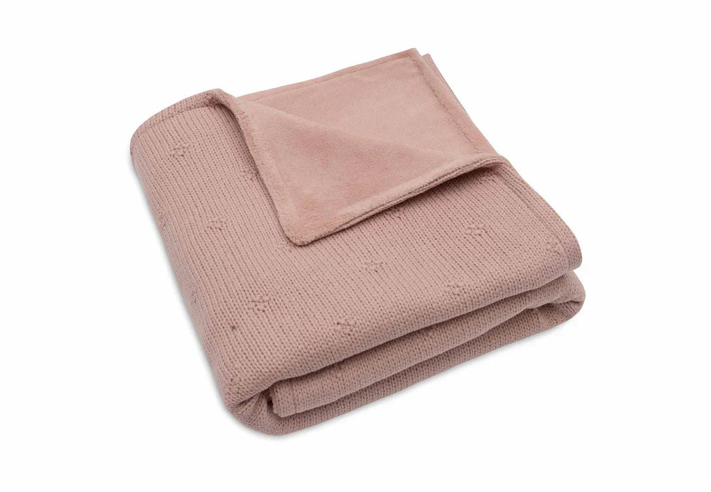 Decke Wiege 75x100cm Cosy Knit - Wild Rose/Velvet