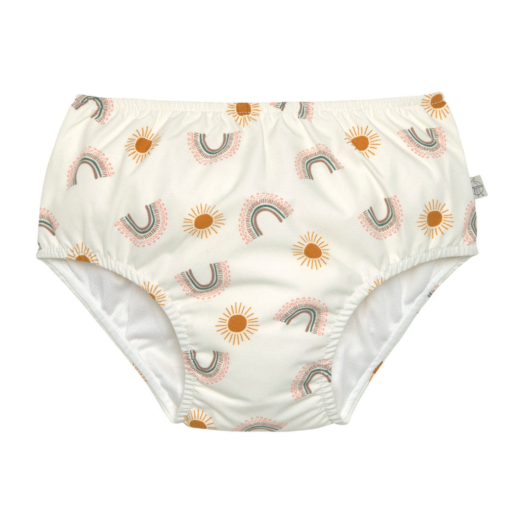 Maillot de bain couche Arc en ciel blanc