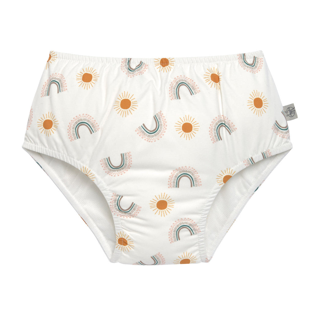 Maillot de bain couche Arc en ciel blanc