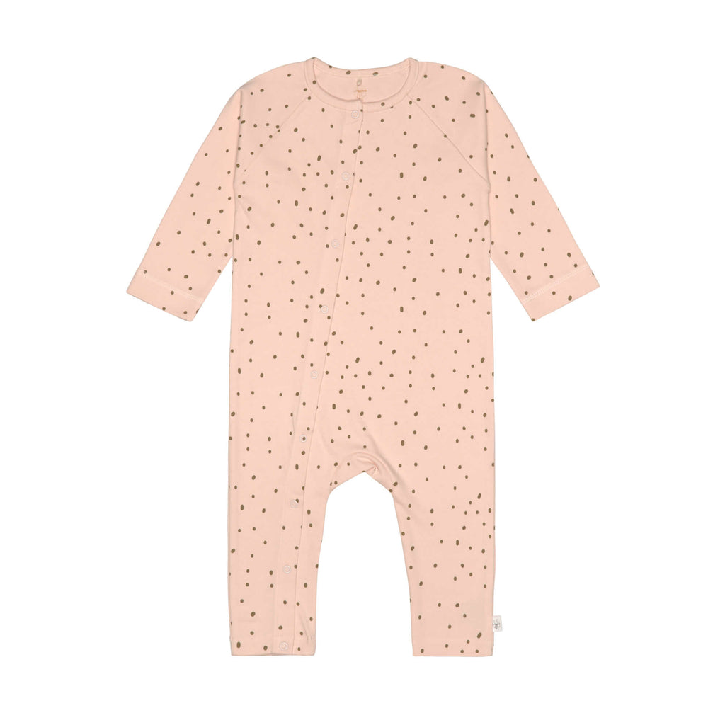 Baby-Pyjama - Bio-Baumwolle Erbsen Rosa Puder - p