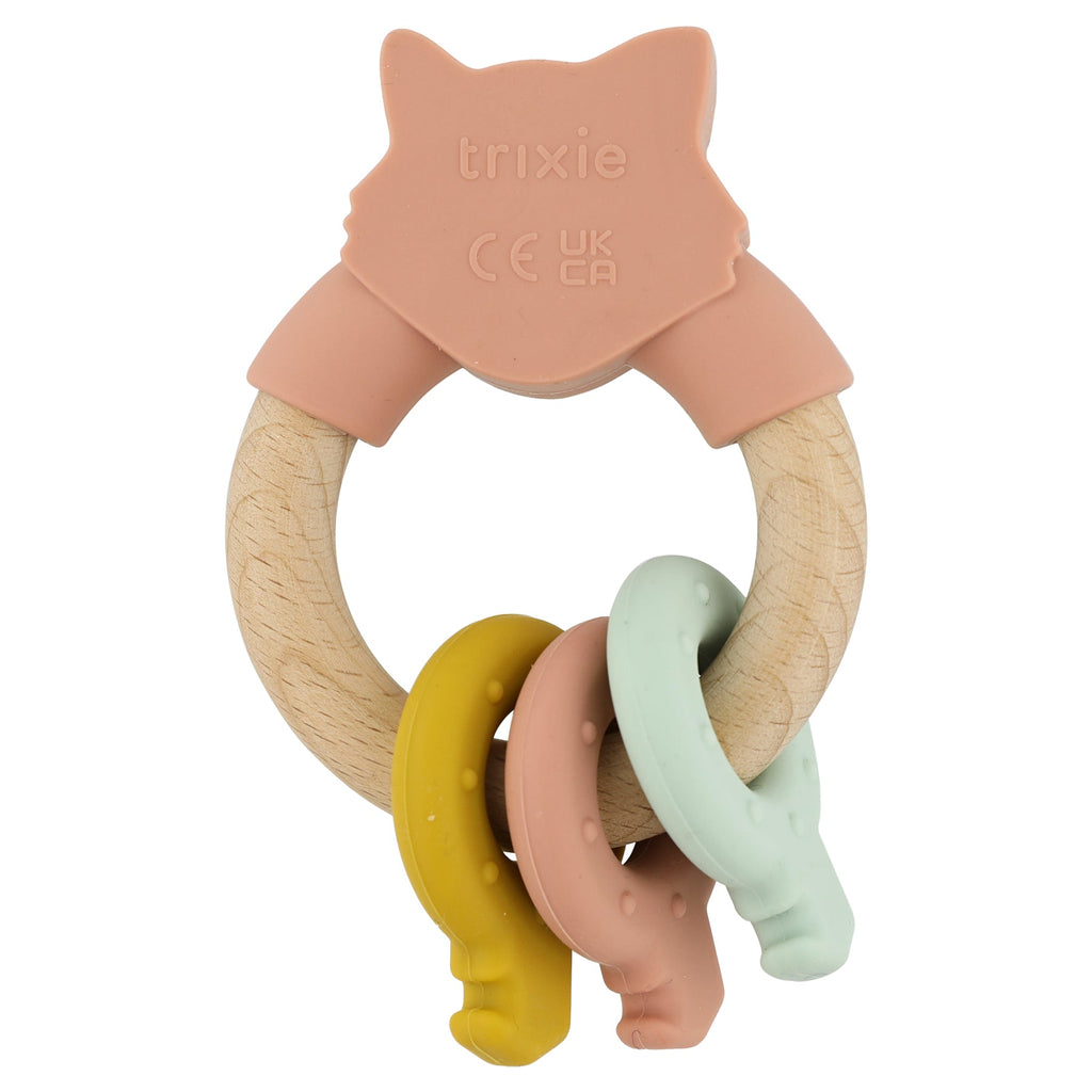 Silicone and wood activity ring - Mrs. Cat