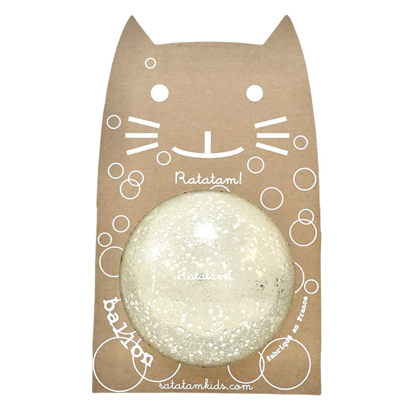 Silver cat bubble ball 15 cm