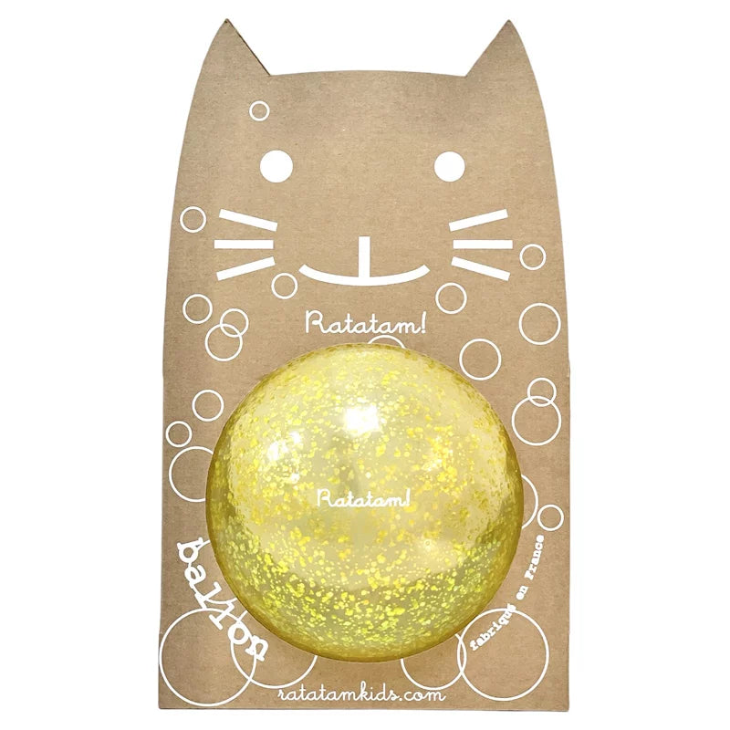 Yellow cat bubble ball 15 cm