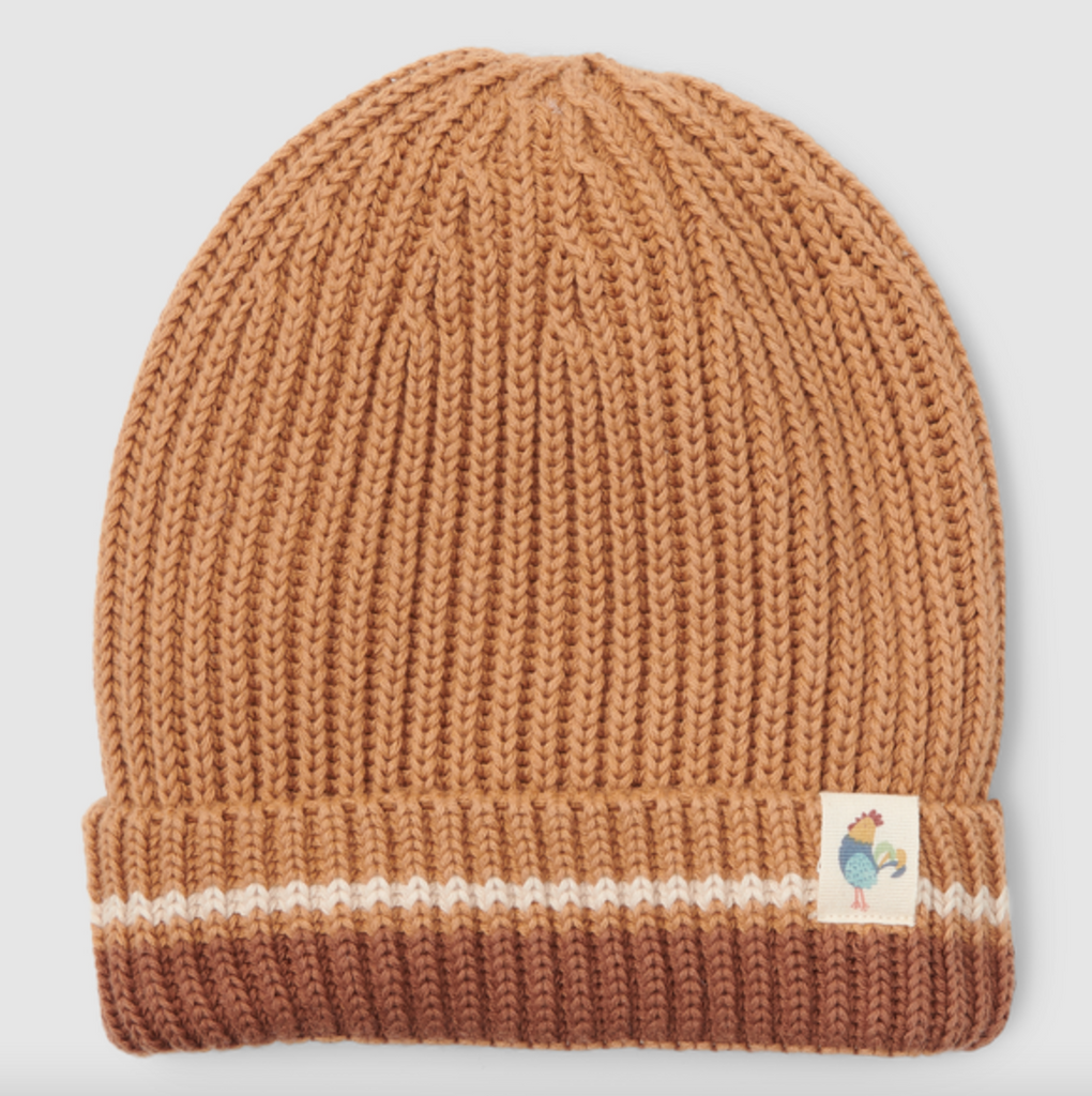 Brown knitted hat (sizes 74-104) - Hat