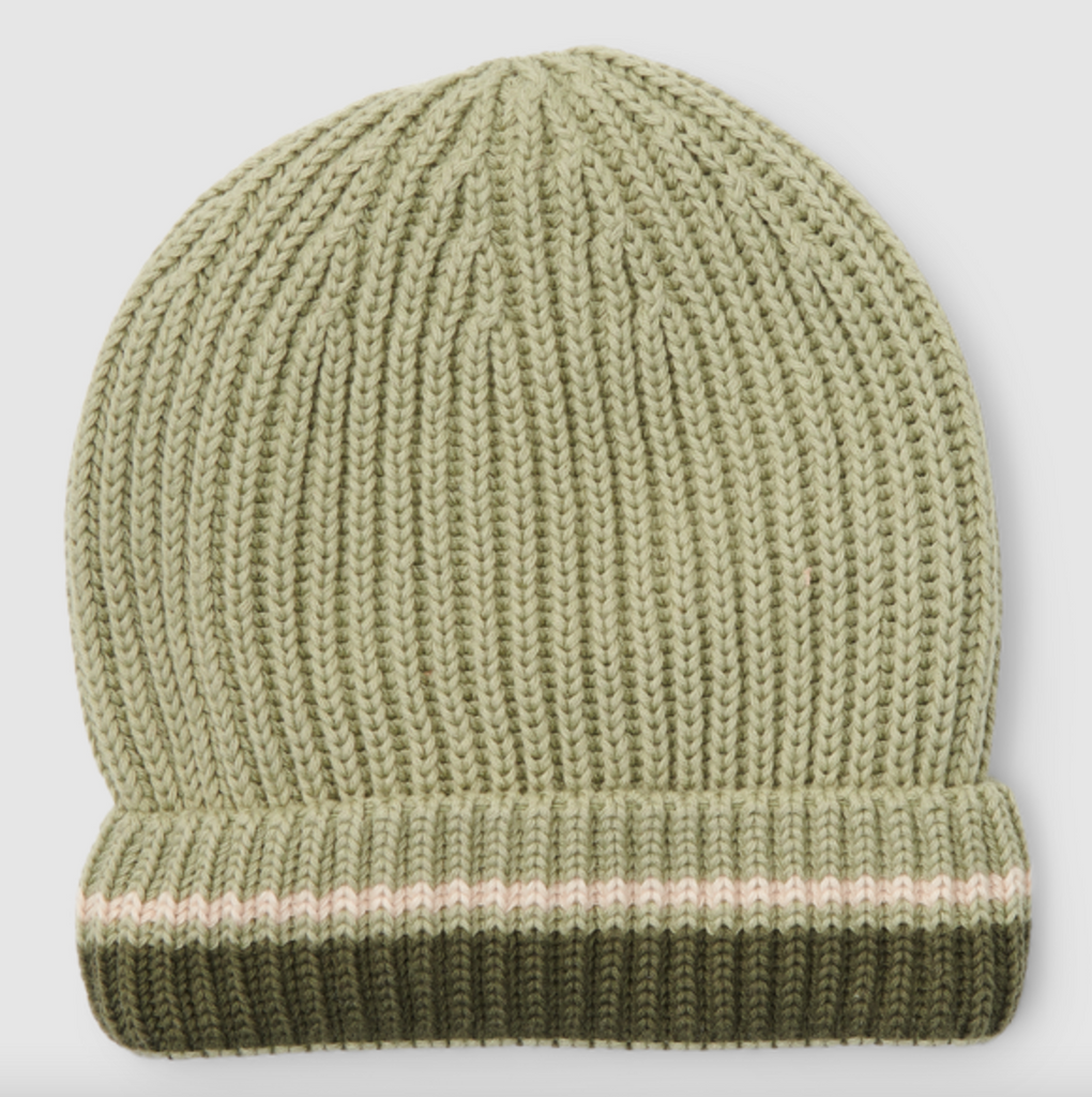 Green knitted hat (sizes 74-104) - Hat