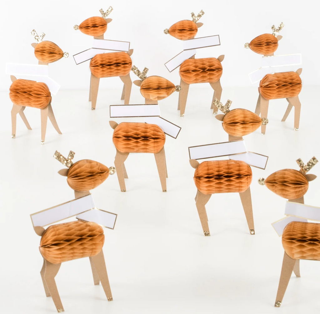 Honeycomb Caribou Placement Card (x 8) -