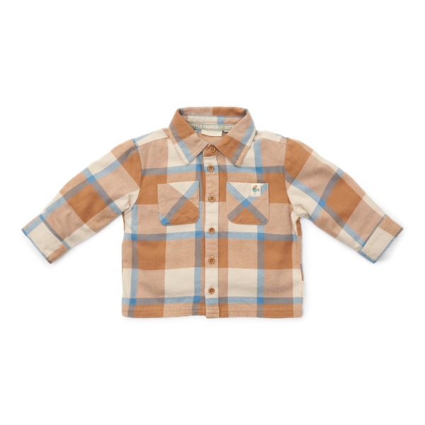 Ice Blue Check shirt (sizes 74-104) - shirt