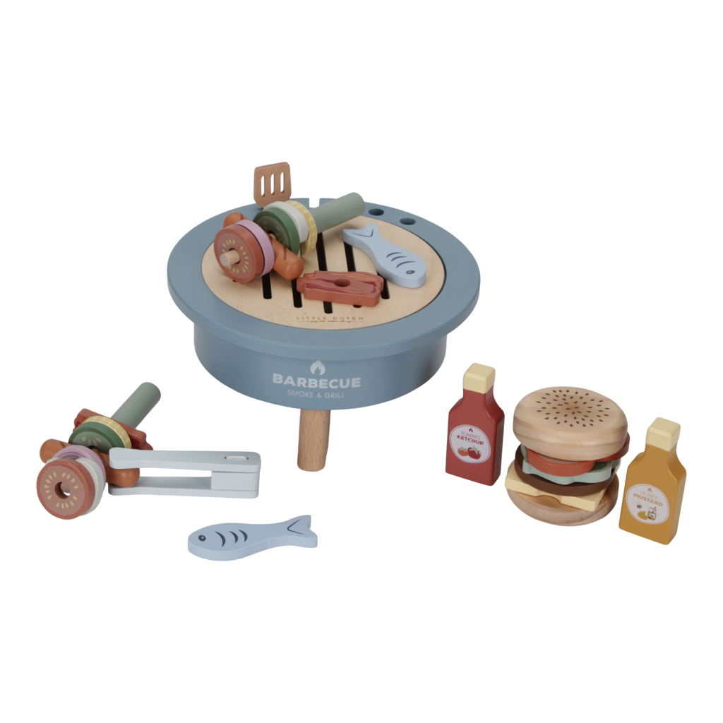 Ensemble de Jouets de barbecue en bois - Jouets en bois