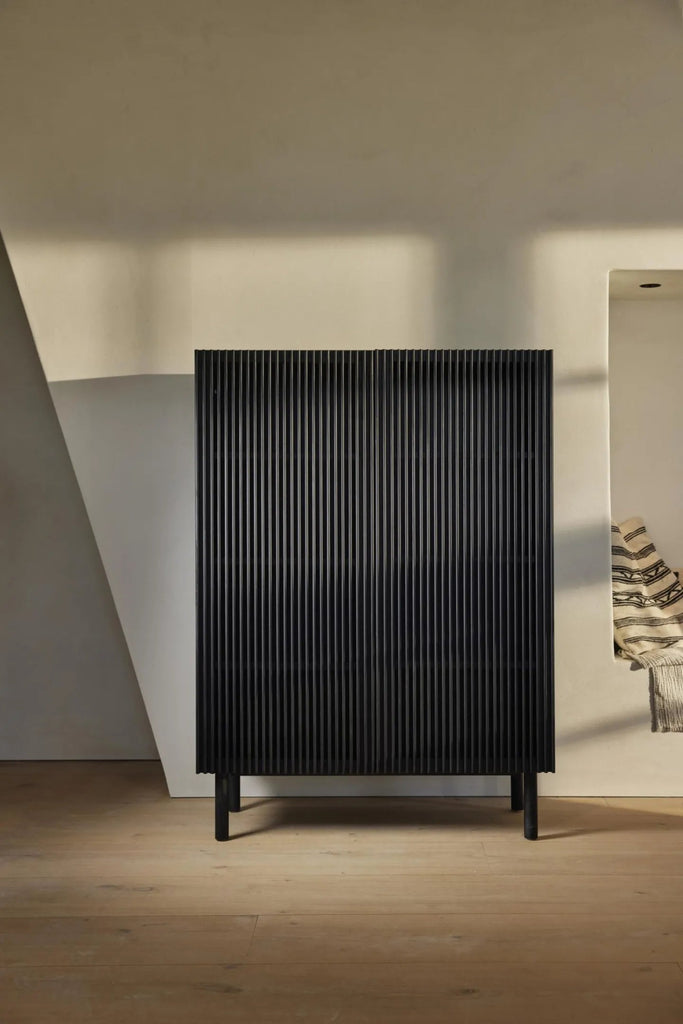 Hai No Ki - Black ash cabinet - Furniture