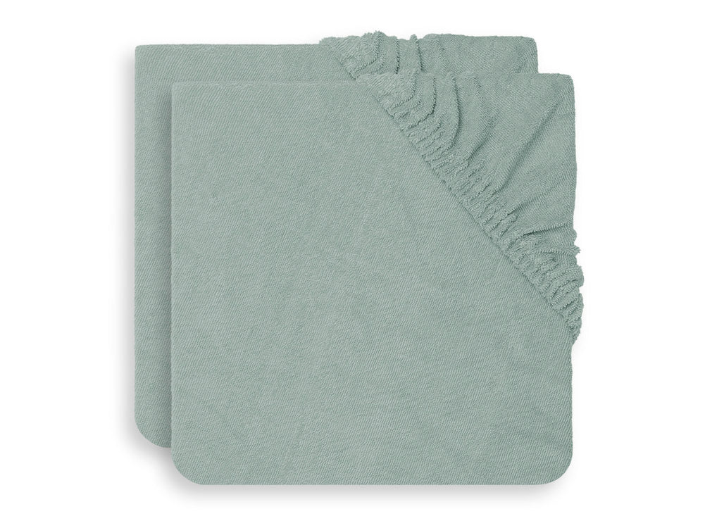 Towelling changing mat cover 50x70cm Ash Green (2pack) -