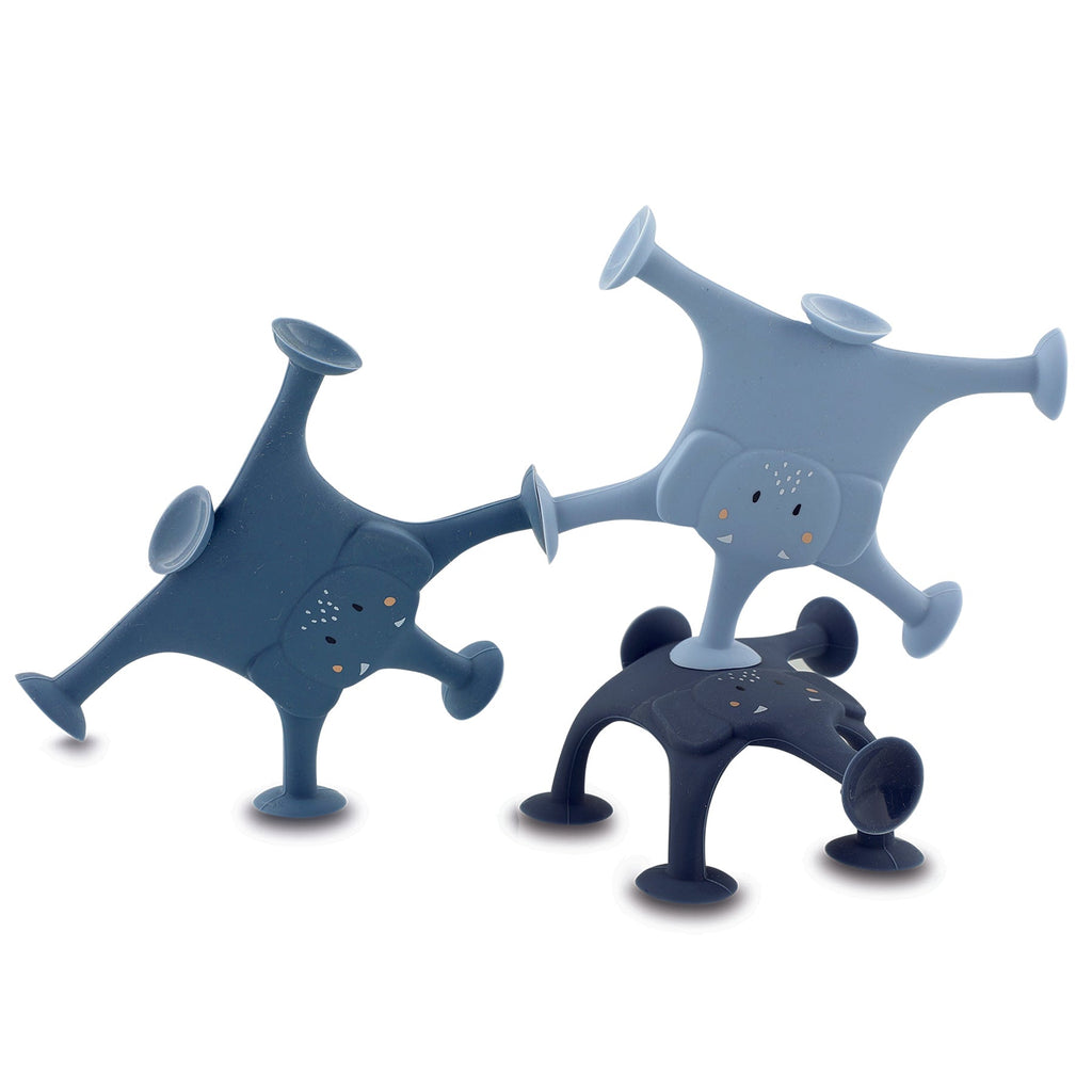 Animal suction cup set 3 pcs - Mrs. Elephant's family