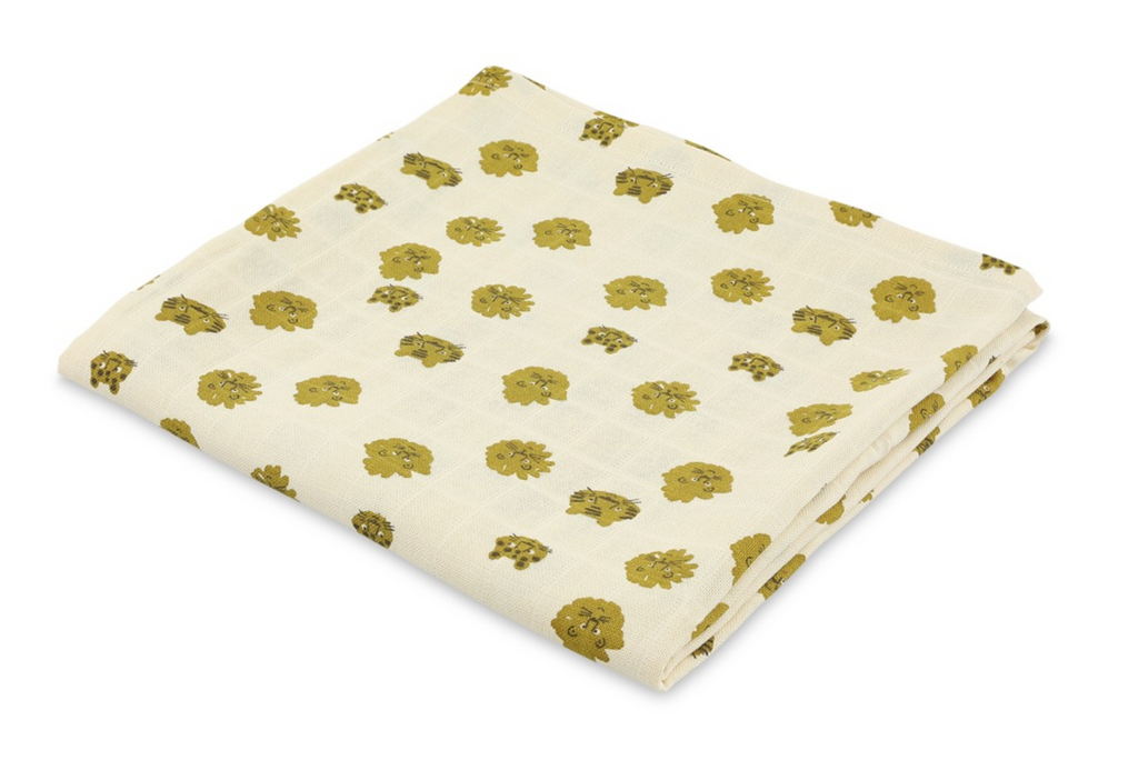 Muslin diaper 110x110cm - Lucky Leopard - Tetra