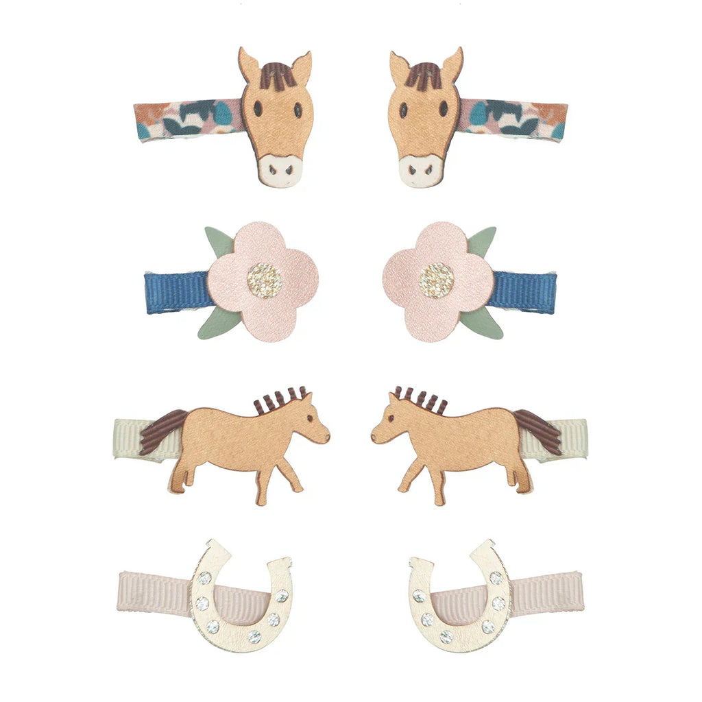 Hair clips - Horse mini clips