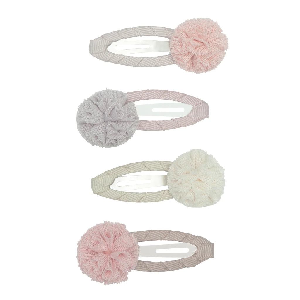 Hair clips - Tulle Pom pom - Accessories