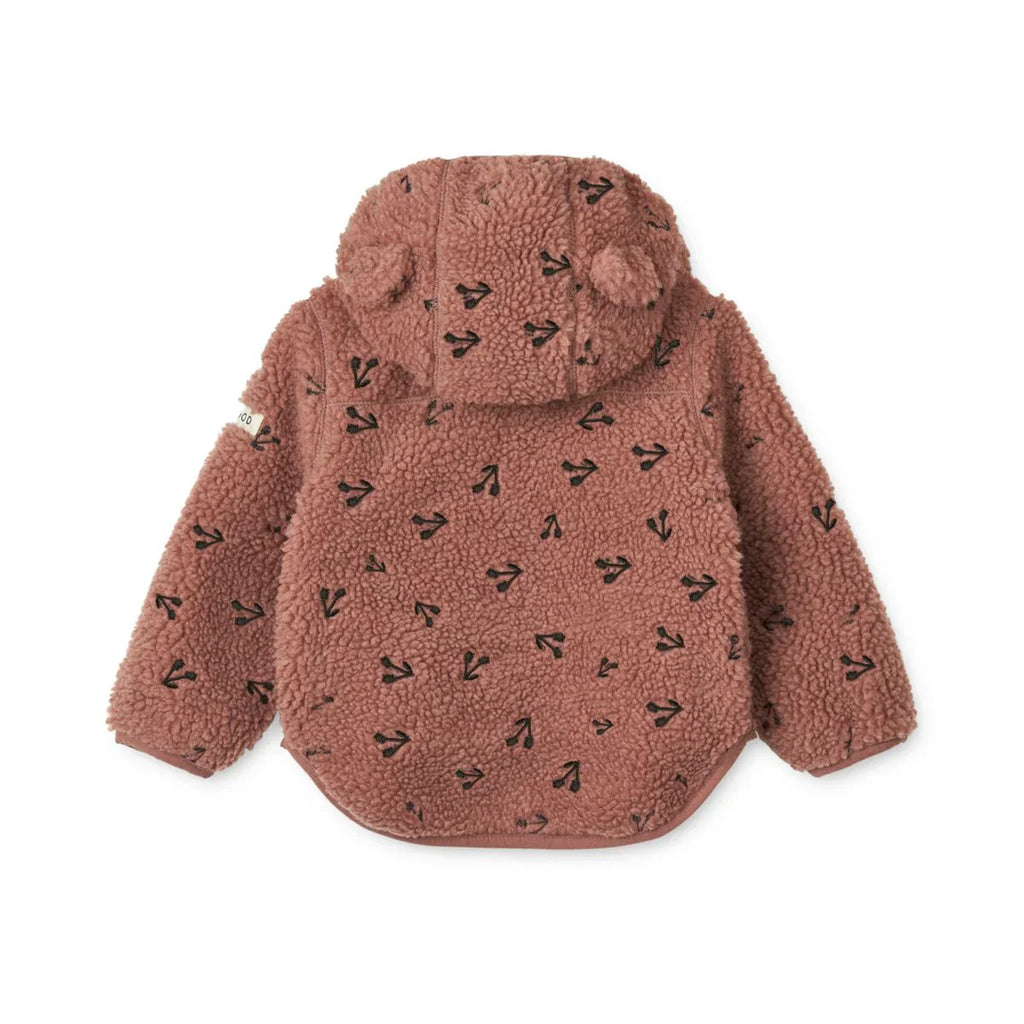 Mara fleece with ears - Cherries - jacket