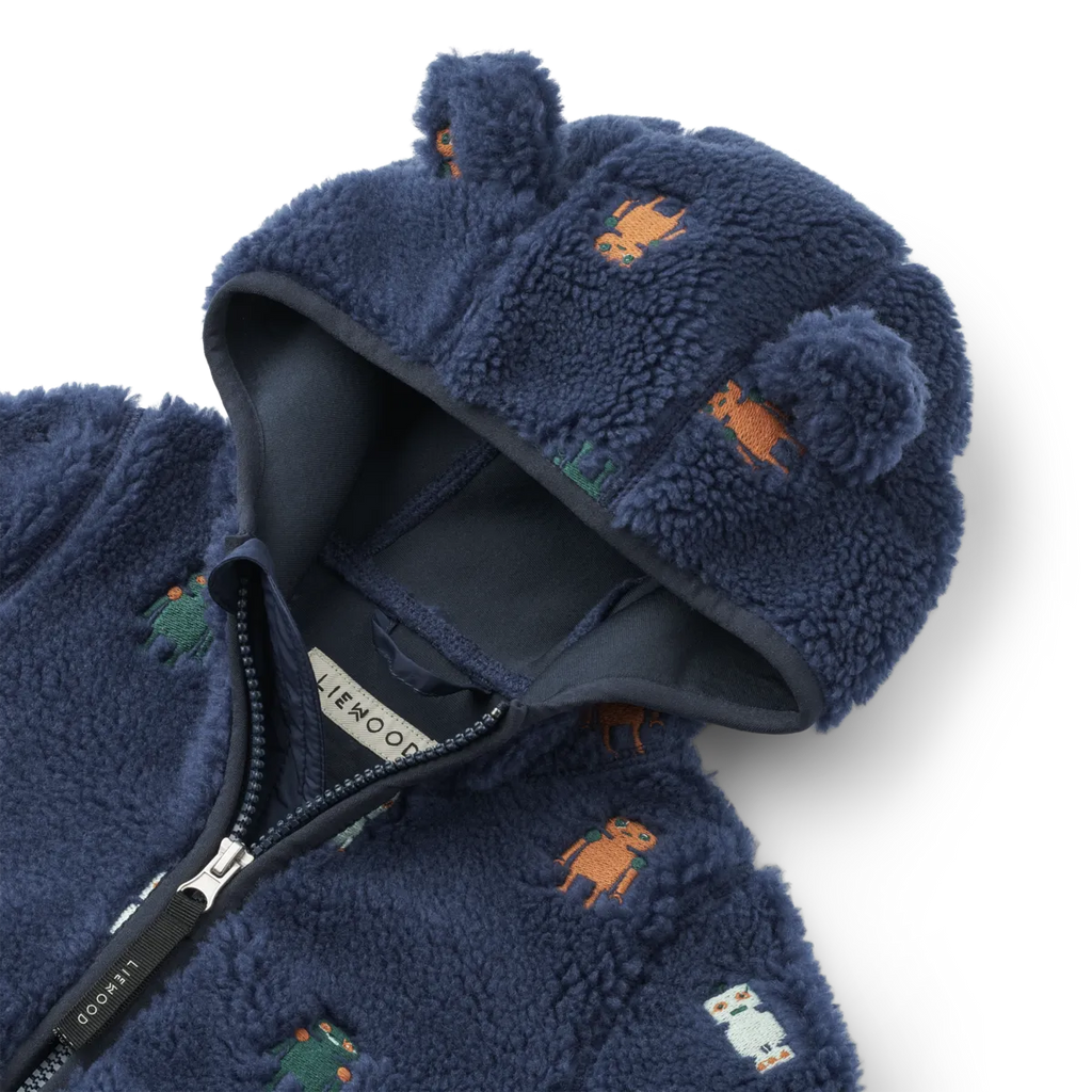 Mara fleece with ears - Robots - jacket