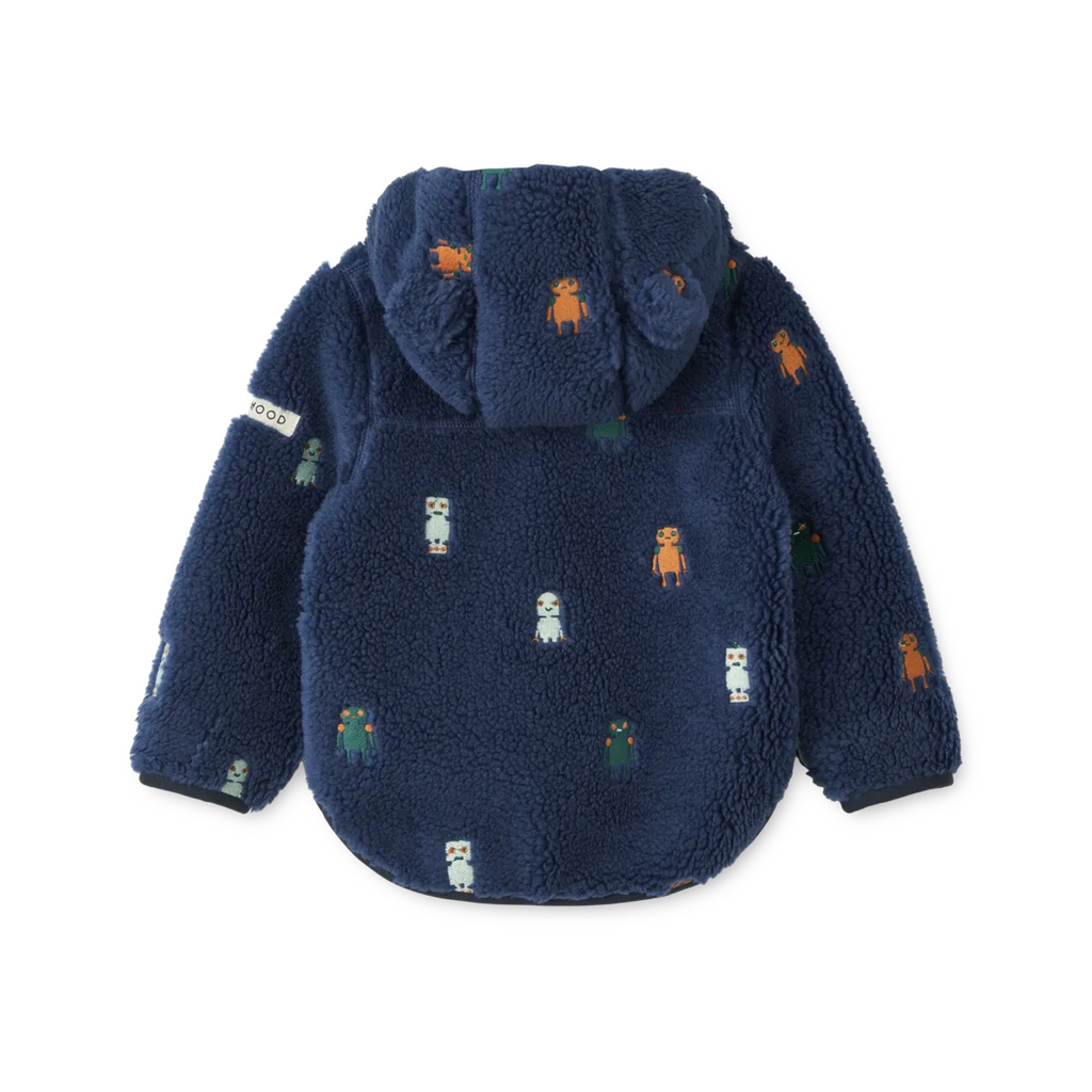 Mara fleece with ears - Robots - jacket