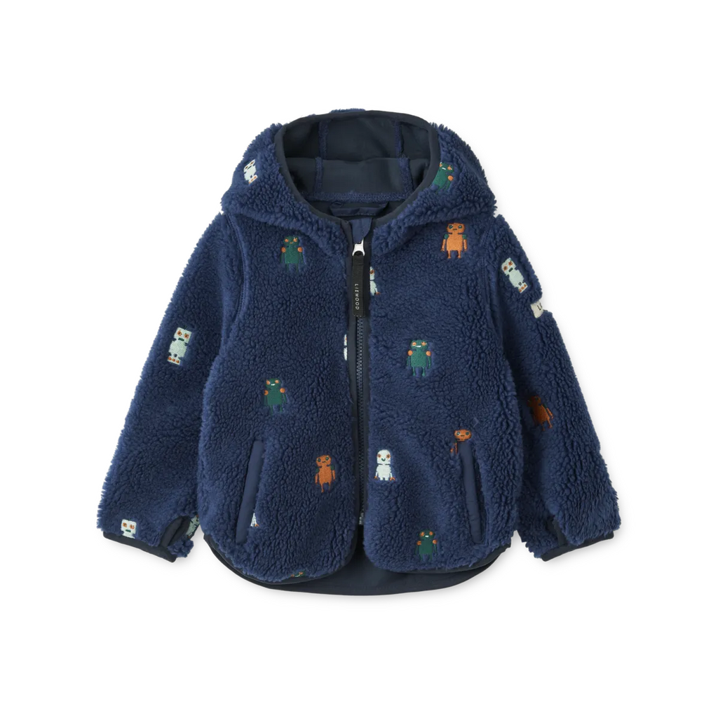 Mara fleece with ears - Robots - jacket