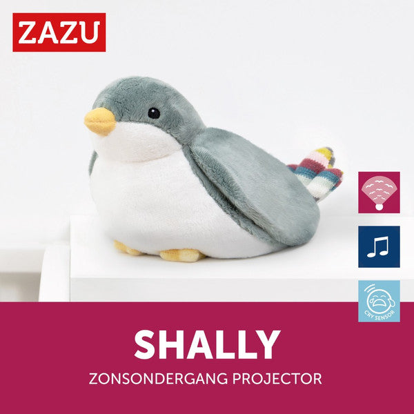 Sunset spotlight - Shally Green bird - nightlight