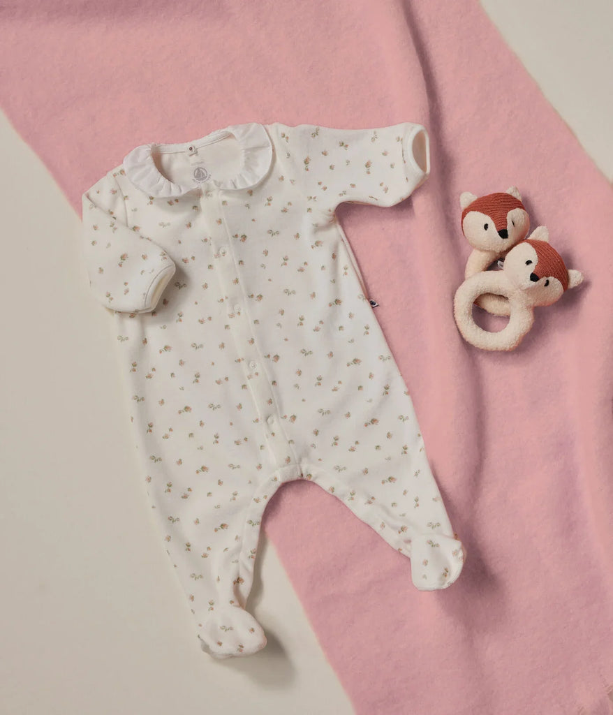 Velvet pyjamas - Marshmallow/multico - Pyjama jumpsuit