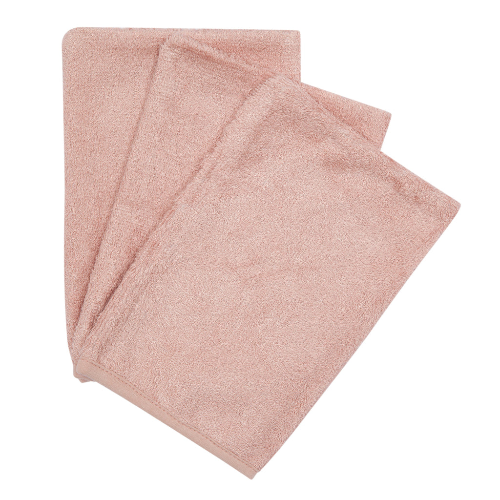 Set of 3 bamboo gloves (various colors) - Misty rose - Care