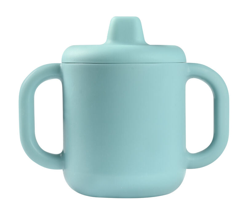 TASSE D’APPRENTISSAGE SILICONE BLUE - Repas bébé