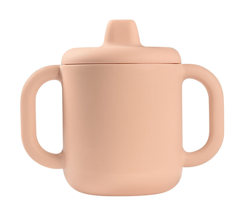 TASSE D’APPRENTISSAGE SILICONE PINK - Repas bébé