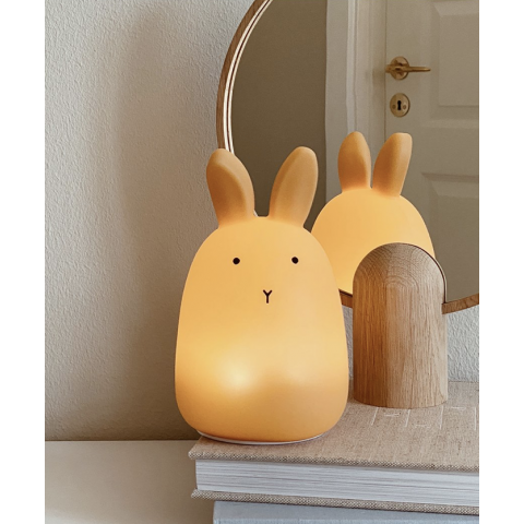 Winston Rabbit nightlight - dark pink - Bain