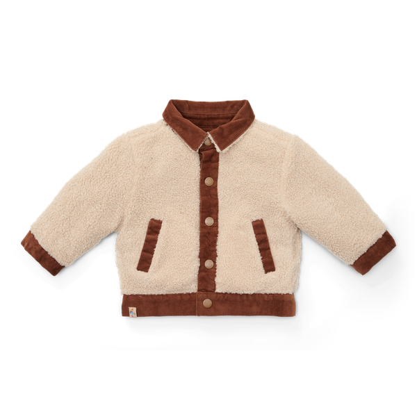 Brown/Sand reversible jacket (sizes 74-104) - jacket