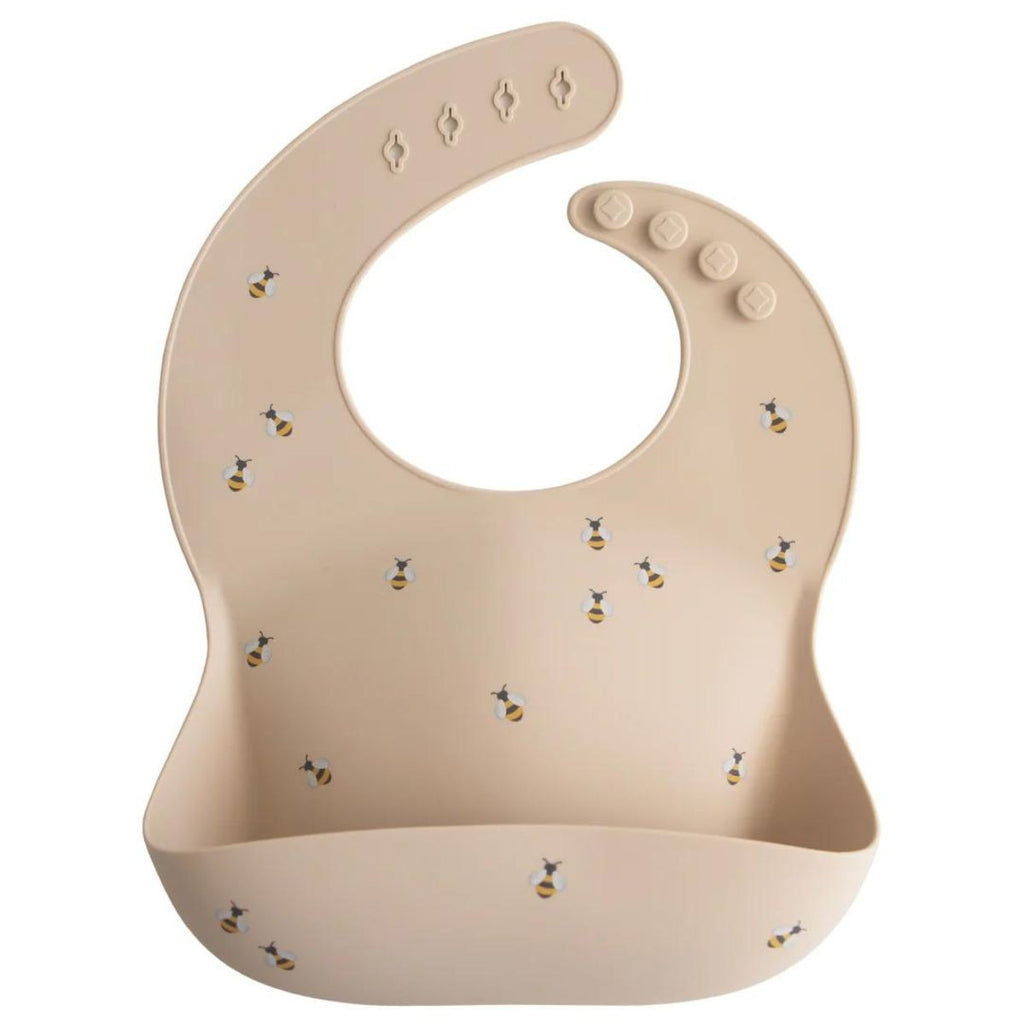 Bavoir silicone Bees - Repas bébé