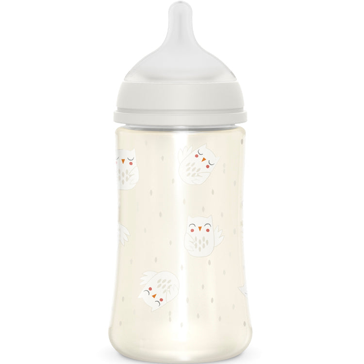 Bonhomia Babyflasche mit langsamem Durchfluss, 270 ml – Beige – MAHLZEIT Baby