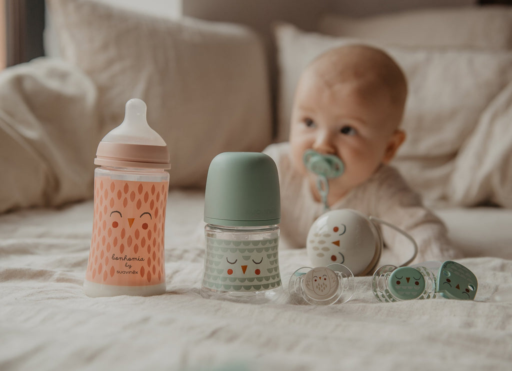 Bonhomia Babyflasche mit langsamem Durchfluss, 120 ml ( verschiedene Farben ) - MAHLZEIT