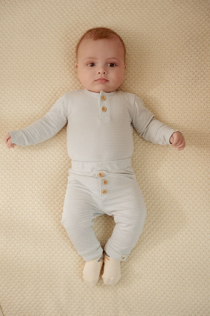 Body manches longues Baby Blue (tailles 50-74) - Body