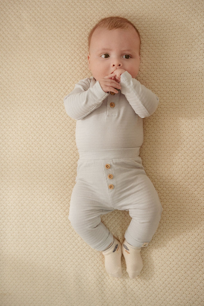 Body manches longues Baby Blue (tailles 50-74) - Body