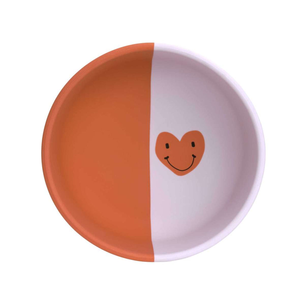 Bol en silicone Happy Rascals - Cœur lavande - Assiette