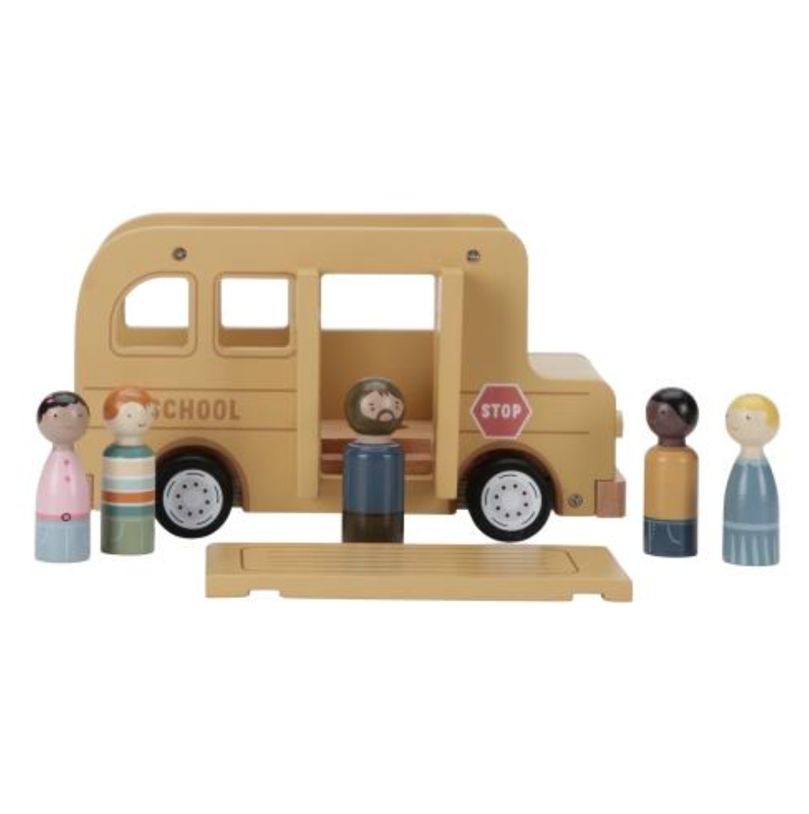 Bus scolaire avec figurines - Jouets en bois