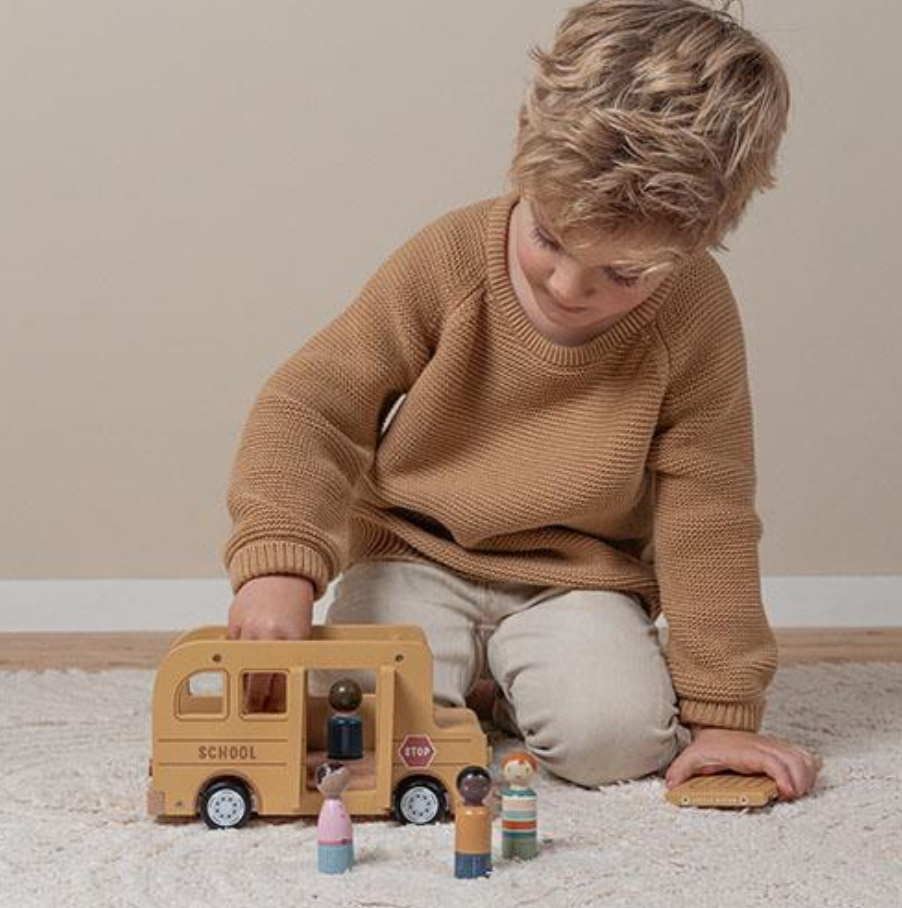 Bus scolaire avec figurines - Jouets en bois