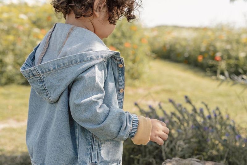 Cardigan à capuche Denim (tailles 74-104) - Little Dutch