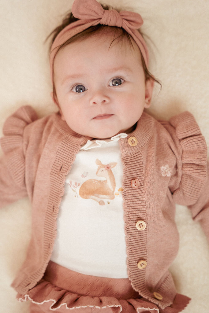 Cardigan en Tricot - Fairy Pink (tailles 50-74) - Cardigan