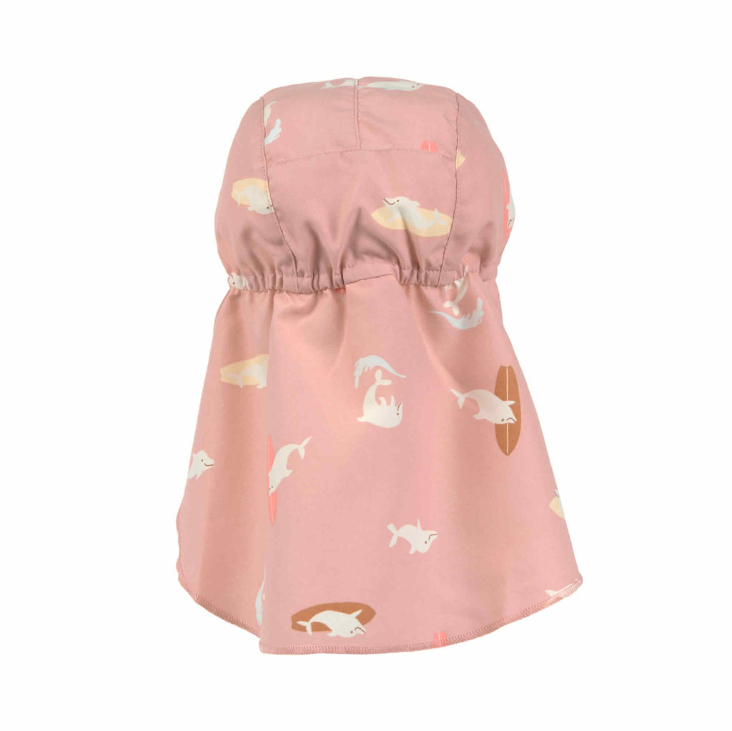 Baby Anti-UV Hut & Nackenschutz - Delphin Angeln