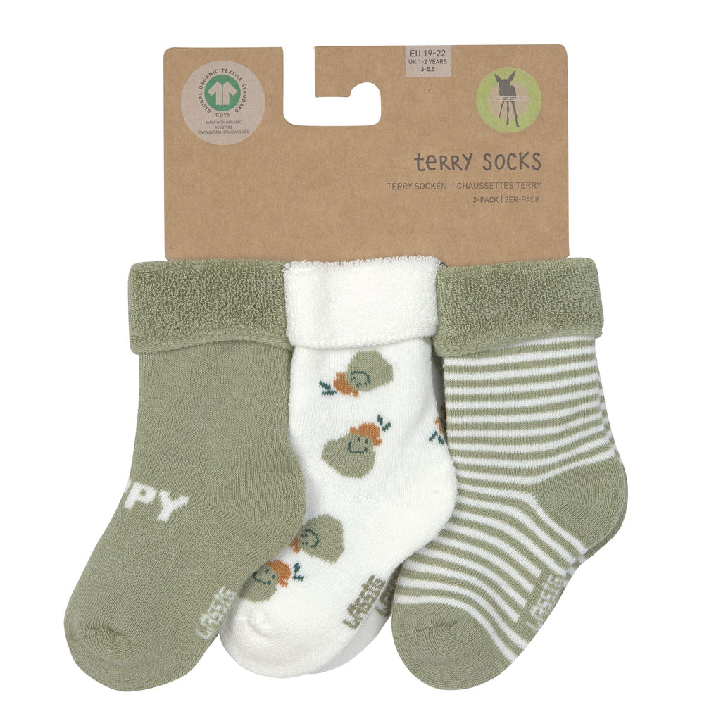 Socken (3 Stck.) - Little Gang Birne Khaki (Größen