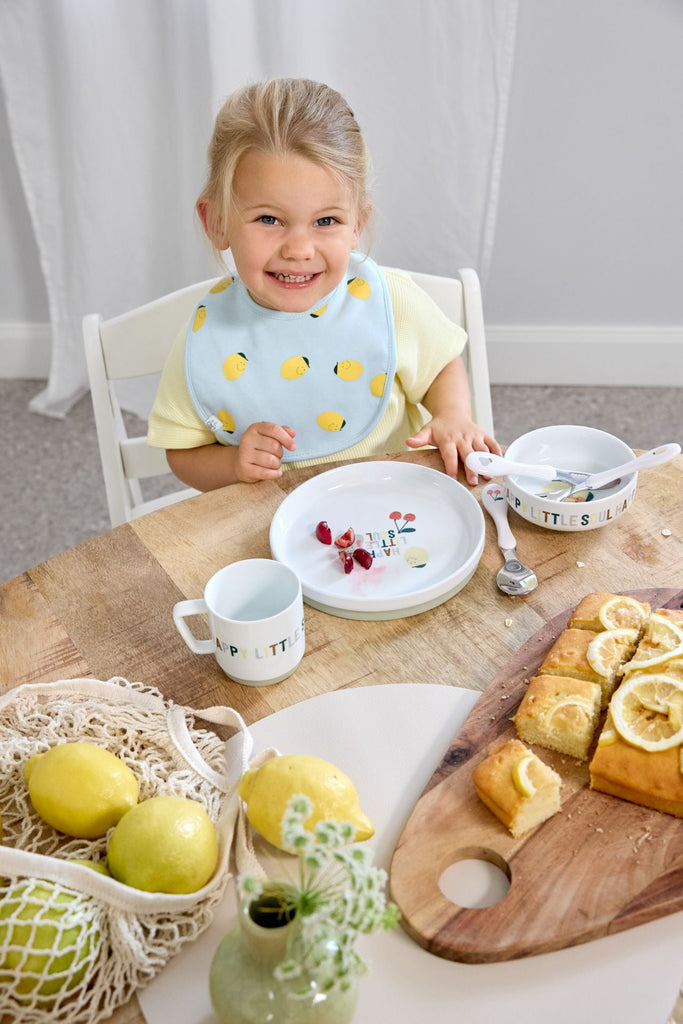 Coffret repas en porcelaine enfants - Happy Fruits Citron