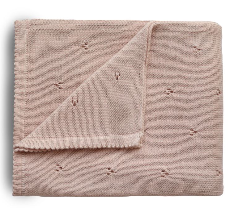 Couvertures pointelle (divers coloris) - blush - Couverture