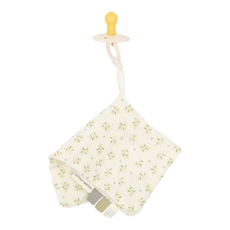 Doudou attache-tétine mousseline Blueberry leaves - Doudou