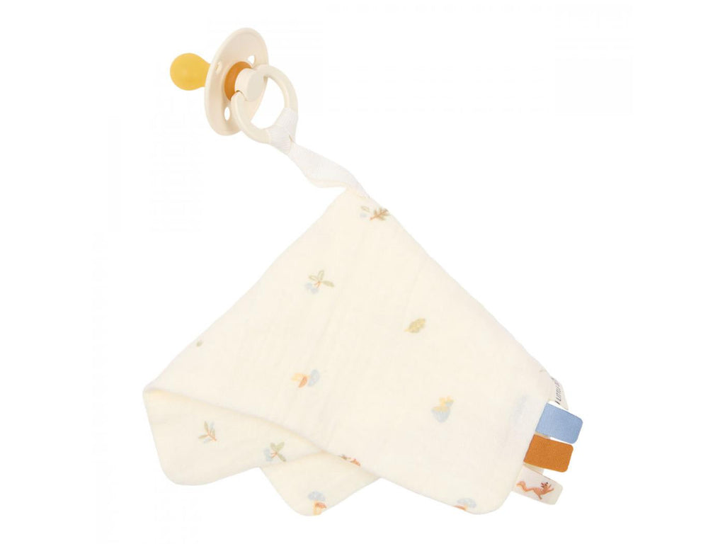 Doudou attache-tétine mousseline Forest Treasures - Doudou