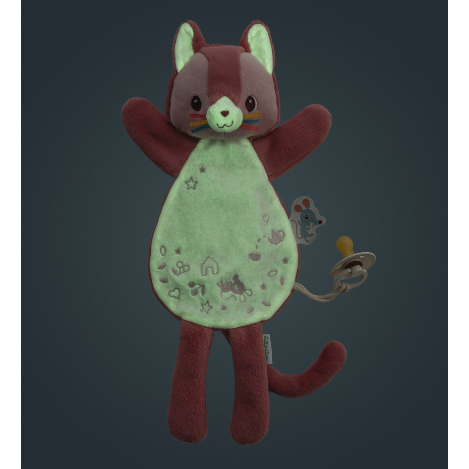 Doudou marionnette phosphorescent Lena