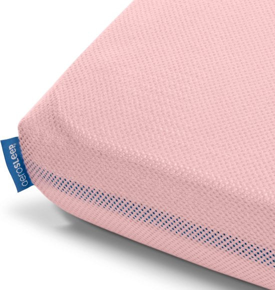 Drap-housse AeroSleep® SafeSleep - 60x120cm - rose - drap