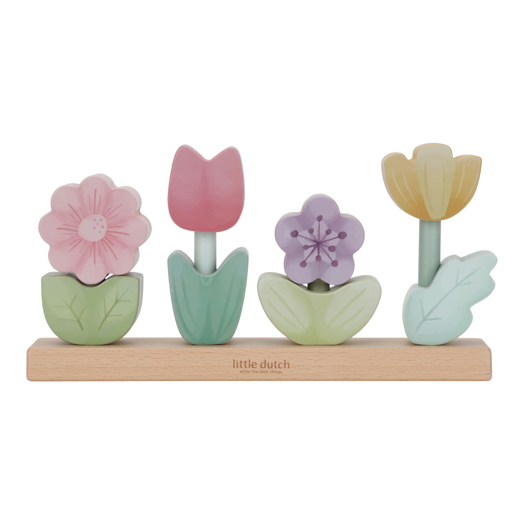 Fleurs à empiler - Fairy Garden - Jouets en bois