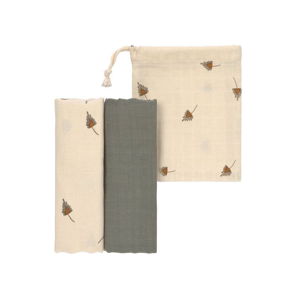 Lange Musselin 80 x 80cm (2 Stk.) (verschiedene Farben ) - Taupe